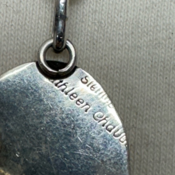 Native American Indian Navajo Kathleen Chavez Necklace Earring Set Bear Claw - Picture 10 of 15